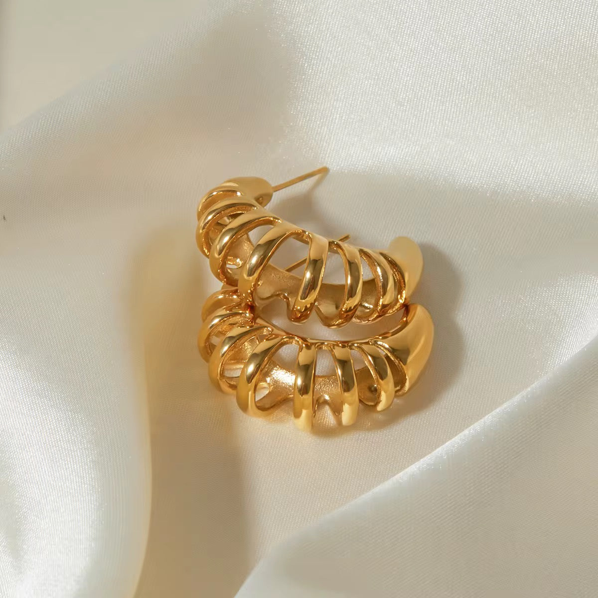 Vintage CC Hoop Earrings