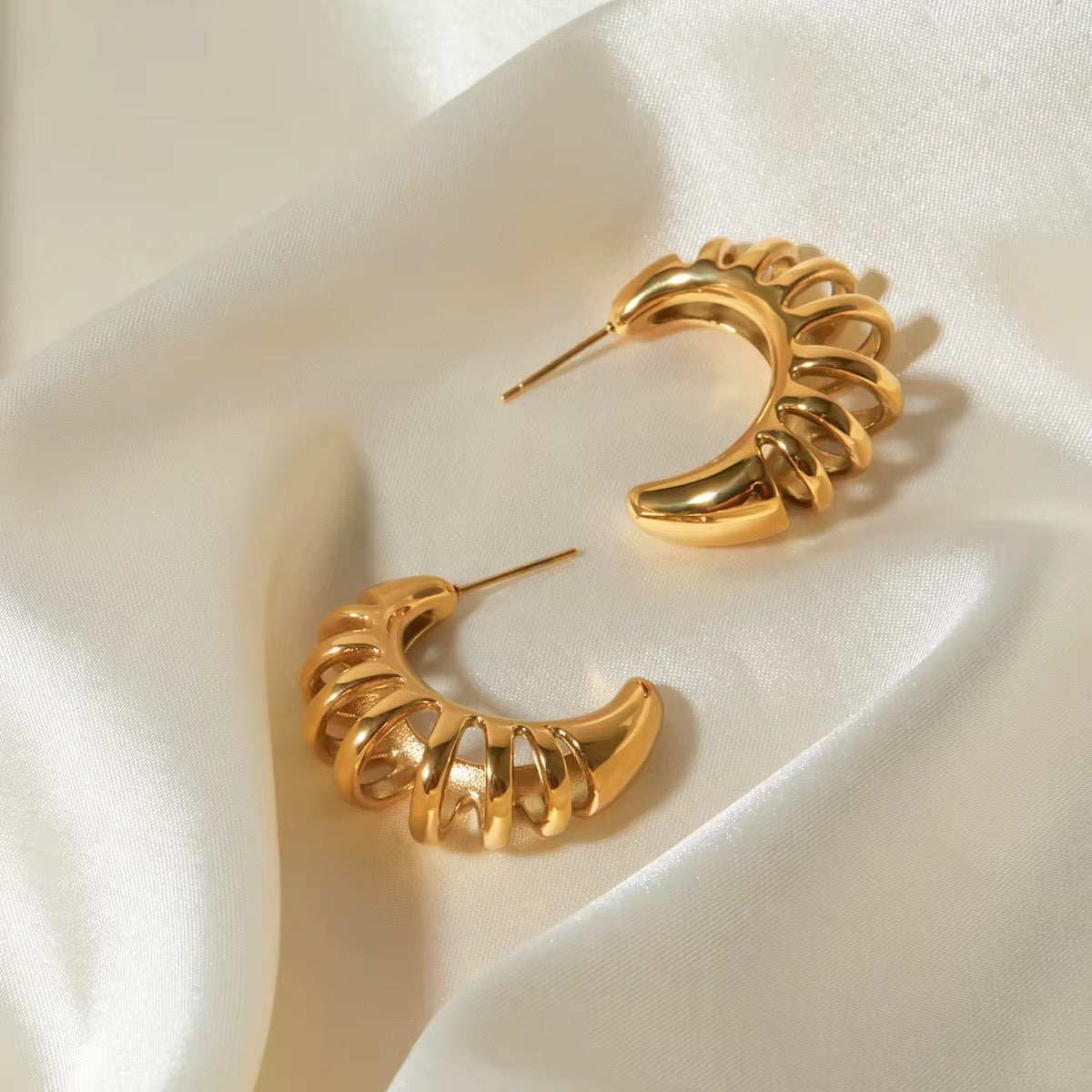 Vintage CC Hoop Earrings