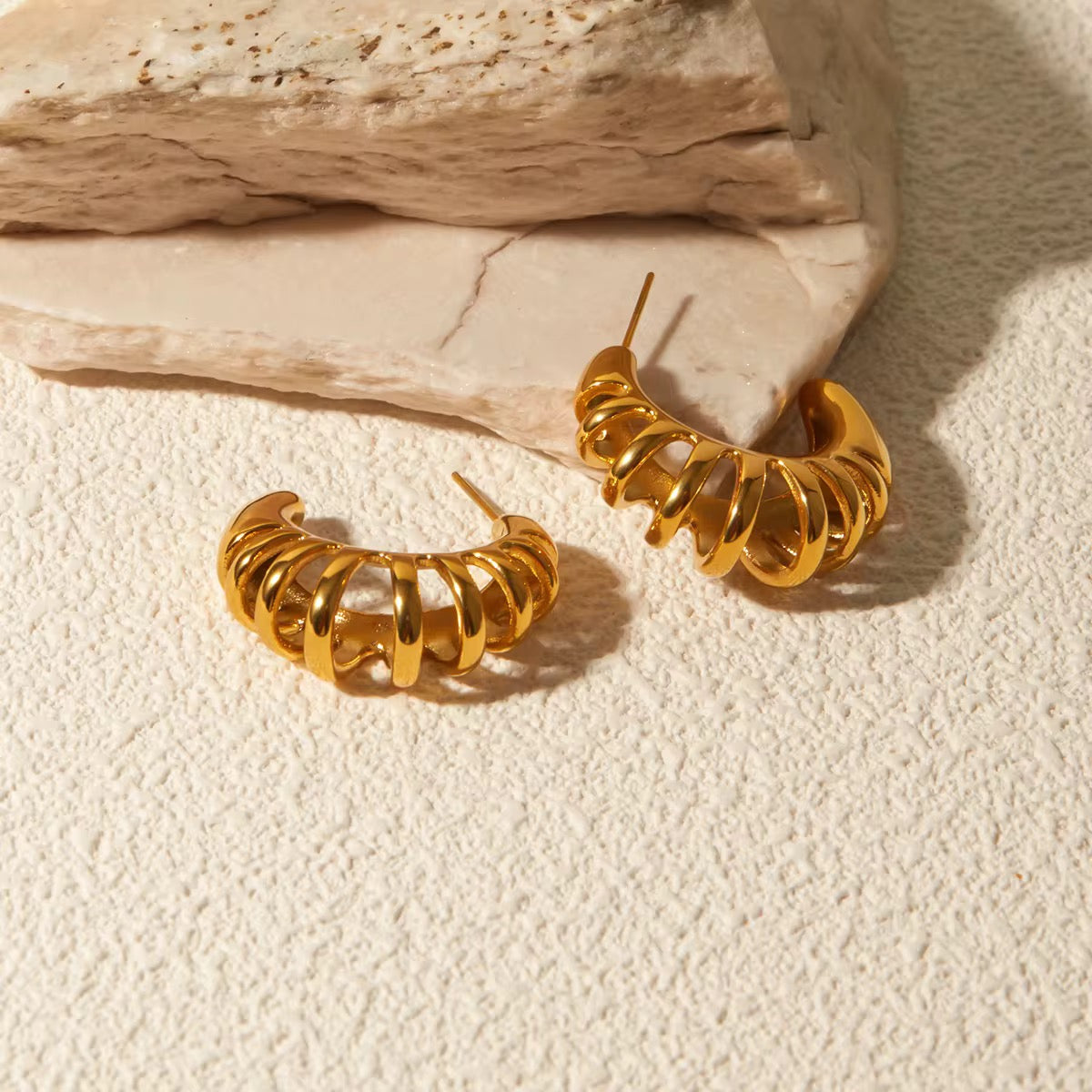 Vintage CC Hoop Earrings